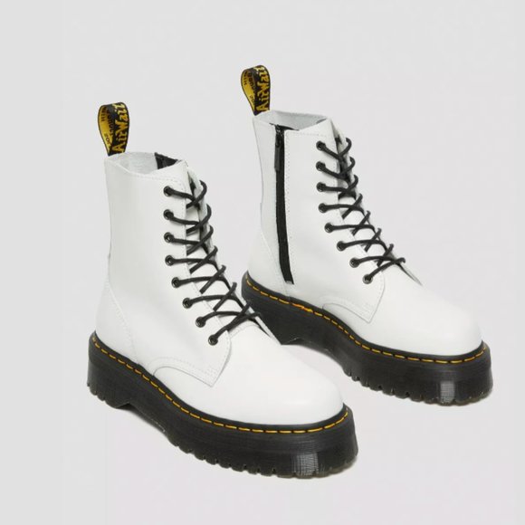 DR. MARTENS JADON BOOT SMOOTH LEATHER PLATFORMS IN WHITE SMOOTH LEATHER MSRP$230 - Picture 10 of 13